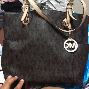 Brown large mk tote